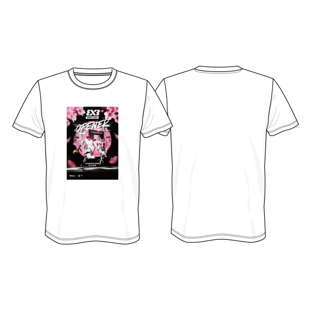 FIBA 3x3 World Tour UTSUNOMIYA OPENER 2025 ドライTシャツ – 3x3.EXE